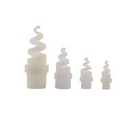 Spiral Nozzle, Plastic Spiral Cone Atomizing Nozzle Sprinkler Watering Pipe Fittings 1/4-1 Inch 10 Pcs