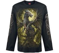 Spiral Oak Dragon Long-sleeve Shirt black M