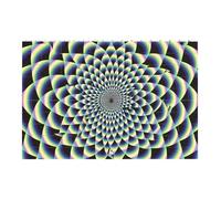 spiral optical illusion art Printed Jigsaw Puzzle 14.4x9.8 CM, Rectangular Puzzle Challenging Game for Adults Gifts, Family Fun Decorative Wall Decor