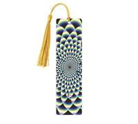 Spiral Optical Illusion Art Printed Metal Bookmarks M - Gold Lightweight Aluminium Book Marker for Books, Journals & Gifts, Ideal Book Lovers, Holiday Decor & Crafts