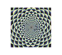 spiral optical illusion art Printed Square Jigsaw Puzzle 16x16 CM, Puzzle Challenging Game for Adults Gifts, Family Fun Decorative Wall Decor
