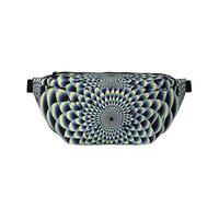 Spiral Optical Illusion Art Printed Waist Bag Adjustable Bum Bag Lightweight Travel Waist Fanny Pack Belt for Walking Cycling Hiking Travel