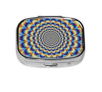 Spiral Optical Illusion GIF,Meta Pill Box 2 Compartment Medicine Case,Portable Organizer,Rectangle Meta Portable Organizer Pill Box 2078 Compartment Medicine Case