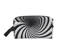 Spiral Optical Illusion GIF Multifunctional Travel Toiletry Bag Daily and Fitness Storage Bag for Cosmetics Stationery and More