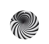Spiral Optical Illusion Gif Pattern Car Air Fresheners 4 Pcs Round Shape Hanging Aromatherapy Tablets Scented Fresheners For Bedroom Bathroom