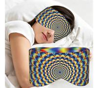 Spiral Optical Illusion GIF Print Adults Eye Mask for Sleeping Soft Breathable Blindfold Daily Home Travel Work