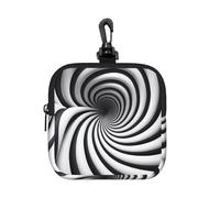 Spiral Optical Illusion GIF Print Coin Bag for Women, Zipper Wallet/Mini Storage Pouch, Everyday Carry Organizer for Keys, Cards