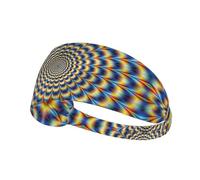 spiral optical illusion gif Print Elastic Exercise Headband - Breathable, and Comfortable for Sports, Yoga, Cycling, and More