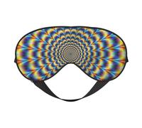 Spiral Optical Illusion GIF Print Silk Like Sleep Eye Mask Comfortable Blindfold Adjustable Soft Eye mask for Sleep