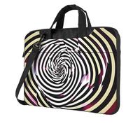 Spiral Optical Illusion Gif Print Stylish Laptop Bag Portable Notebook Case Business Office Commute Weekend Trips