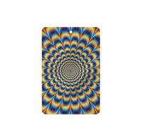Spiral Optical Illusion Gif Printing 10 Pieces Air Freshener Car Hanging Cards Air Freshener Sheets With Rope For Cars Home