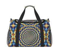 Spiral Optical Illusion GIF Travel Duffel Bag Weekend Bag Weekender Overnight Carry On Hand Bag Workout Sport Hospital
