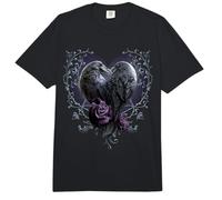 Spiral Original - Raven Heart - Gothic Ravens Comfort Colors Adult Heavyweight T-Shirt