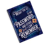 Spiral Password Book, What The Fu-ck is My Password? and Other Shit I Can’t Remember: A Funny & Practical Passwords Organizer Log-Book for Seniors Mother Father Youth Students Family