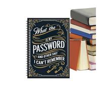 Spiral Password Notebook, Hardcover Account Keeper, 8.27in Internet Log Book with Authentic Binding, Compact Password Journal, Secure Notebook with Sleek Design, Organization Tool for Home Office