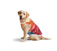 Spiral Pattern Dog Pure Cotton Tshirts for Medium & Large Dogs,Breathable Stretchy Tank Top Sleeveless Vest Tee Shirt