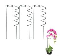 Spiral Plant Support Trellis Green Iron Garden Stake For Tomatoes And Vines Climbing Flowers Vertical Growth Aid Outdoor Yard Decor 40cm(3*spiral +3*straight)