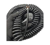 Spiral Power Cord, 2 Core 2.5mm2/1.5mm2 Curly Telescopic Power Cable Stretch 1-20 Meter(Stretch 14 Meter)