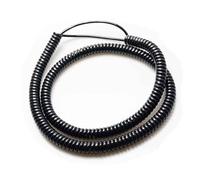 Spiral power cord, 2 Core Spiral Expandable Wire Spring Telescopic 24AWG 20AWG 18AWG 17AWG 14AWG Black Color Power Cord Cable(3 Core 15 meter)