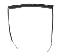 Spiral Power Cord Spring Electrical Telescopic Cable 2 Core 0.3mm Square Sheathed Wire Black Extensible Retractable Coil(Undeaw 2.5 meters)
