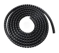 Spiral Protective Sleeves, 1 Meter Cable Wire Wrap Organizer Spiral Tube Winder Cord Protector Flexible Management Storage Pipe(Black,32mm x 1 Meter)