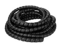 Spiral Protective Sleeves, 1 Meter Winding Tube 8mm 40mm Wire Protector Cable Protection Sleeve Organizer(Black,18mm Inside Diameter)