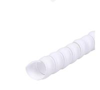 Spiral Protective Sleeves, Spiral Wire Wrap Winding Protector Tube Organizer 8mm 10mm 12mm 16mm 20mm Cover Cable Protection Sleeve(White,ID 12MM 1 Meter)