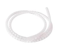 Spiral Protector, 1 Meter 8mm Inside Diameter Wire Pipe Protector Line Organizer Protection Cable Winding Thickness 0.6mm(White 8mm)