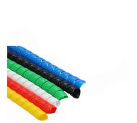 spiral protector 1 Meter Flexible Cable Sleeve 8mm to 50mm Pipe Protection Organizer Line Cover Winding Cable Wire Spiral Wrap Tube Protector wraps cable(Green,ID 50mm)