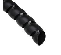 spiral protector 10mm 12mm 14mm Flexible Spiral Wrap Winding Line Sleeve Cover Tube Protector Cable Wire Organizer Pipe Protection wraps cable(Black,ID 14mm 10 Meters)