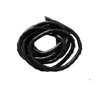 Spiral protector 1pcs White Black Cable Sheath Tube Wire Winding Pipe Wrapping Organizer 4mm 30mm Sleeve Harness Hose wraps cable(Black,OD 25mm x 2 Meter)