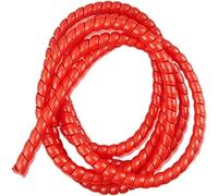spiral protector, 2 Meter Pipe Wire Protective Sleeve 8mm 10mm 12mm 14mm 16mm Sleeving Tube Flame Retardant Cable Sleeves Band Winding(Red,8mm inside diameter)