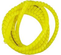 spiral protector, 2 Meter Pipe Wire Protective Sleeve 8mm 10mm 12mm 14mm 16mm Sleeving Tube Flame Retardant Cable Sleeves Band Winding(Yellow,12mm inside diameter)