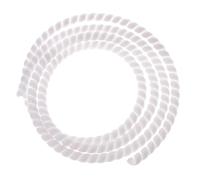 spiral protector, 2 Meters 8mm 10mm 14mm Sleeving Tube Flame Retardant Cable Protective Sleeve Band Winding Pipe Wire Sleeves(White,8mm inside diameter)