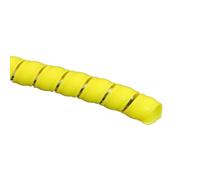Spiral Protector Cable Tidy Sleeve , 2 Meter Cable Wrapping Bands 8mm 10mm 14mm 16mm Flame Retardant Sleeving Tube Spiral Protective Winding Pipe Wire wraps cable(Yellow Color,14mm inside diameter)