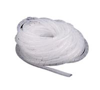 Spiral protector, Organizer 4mm 6mm 8mm 10mm Inside Diameter Line Protector Cover Tube Cable Wire Winding Pipe Protection)(White,ID 10mm (8 meter))