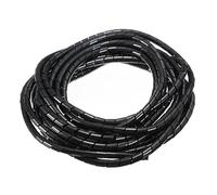 spiral protector, Winding Pipe Sheath 4mm to 30mm Spiral Wrapping Organizer Wires Wrap Sleeve Computer Cable Management Tube Protection Line Bundle(Black,12mm 7.5 Meter)