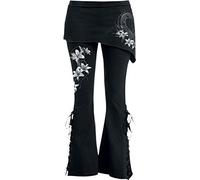 Spiral - Pure of Heart - 2In1 Boot-Cut Leggings with Micro Slant Skirt - M Black