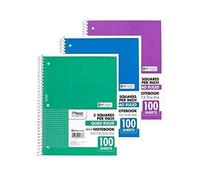 Spiral Quad 5sq Rule 100ct,Acco Brands Usa Llc,5676