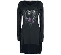 Spiral Raven Heart Mini Dress black S