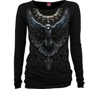 Spiral - Raven Skull - Baggy Top Black - M