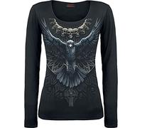 Spiral - Raven Skull - Baggy Top Black - M