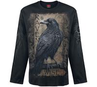 Spiral Raven Wise Long-sleeved Top black XXL