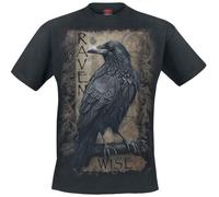 Spiral Raven Wise T-shirt black L