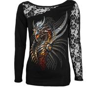 Spiral Razor Back Long-sleeve Shirt black L