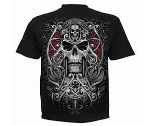 Spiral - REAPER'S DOOR (Unisex Black Short Sleeve T-Shirts) Ex Ex Large