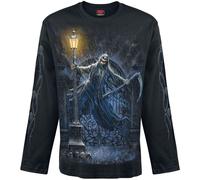 Spiral Reaping in the rain Long-sleeve Shirt black XXL