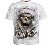 ROCK SANTA - T-Shirt White Spiral White S