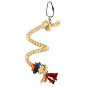 Spiral rope for sisal bird toy with bell Duvoplus