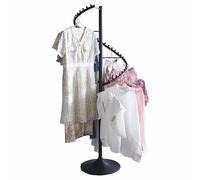 Spiral Rotating Clothing Rack, Modern Freestanding Coat Hanger, Sturdy Metal Stand for Living Rooms, Boutique, Bedroom, Space-Saving, Stylish Storage Solution